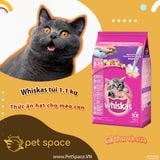 Thức ăn hạt túi Whiskas  Adult and Junior  3 vị cá ngừ/ cá thu/ cá biển.