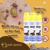 Bình xịt trị ve trị bọ chét, ve, chấy, giận ghẻ cho chó mèo Hantox Spray 300ml