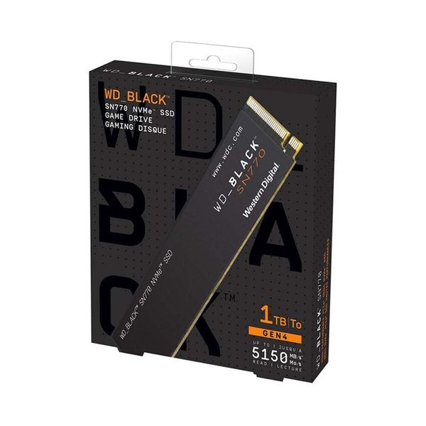 Ổ cứng SSD Western Digital BLACK SN770 1TB M2 PCIe NVMe Gen 4×4 WDS100T3X0E