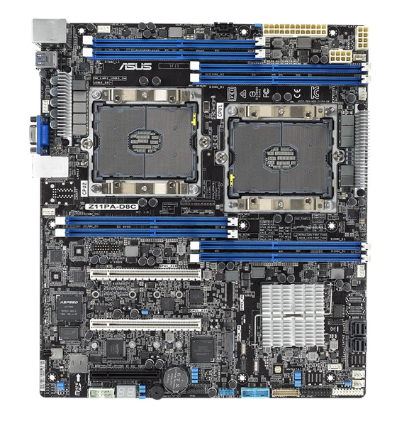 Main ASUS Z11PA-D8C (DUAL CPU WORKSTATION) (Intel C621, LGA 3647, ATX, 8 Khe Cắm Ram DDR4)