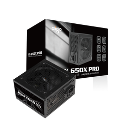 Nguồn Aigo CK650X 650W Pro A.PFC | 85 Plus, Cáp dẹt đen, Dual CPU