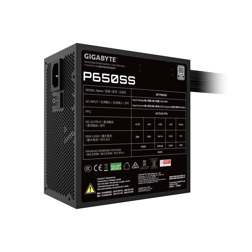 Nguồn GIGABYTE P650Ss 80+ Silver ATX 3.0