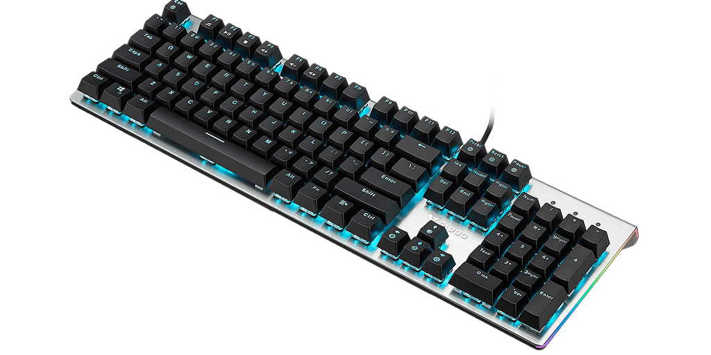 Bàn phím cơ Rapoo V530 Xám Đen