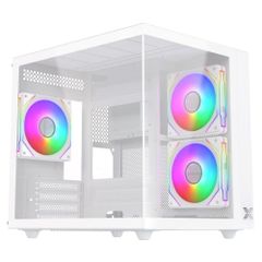 CASE Xigmatek AQUA M NANO 3GF (3 FAN) M-ATX WHITE