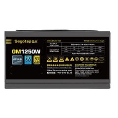 Nguồn 1250W Segotep GM ATX 3.0 PCIE 5.0 (Đen)