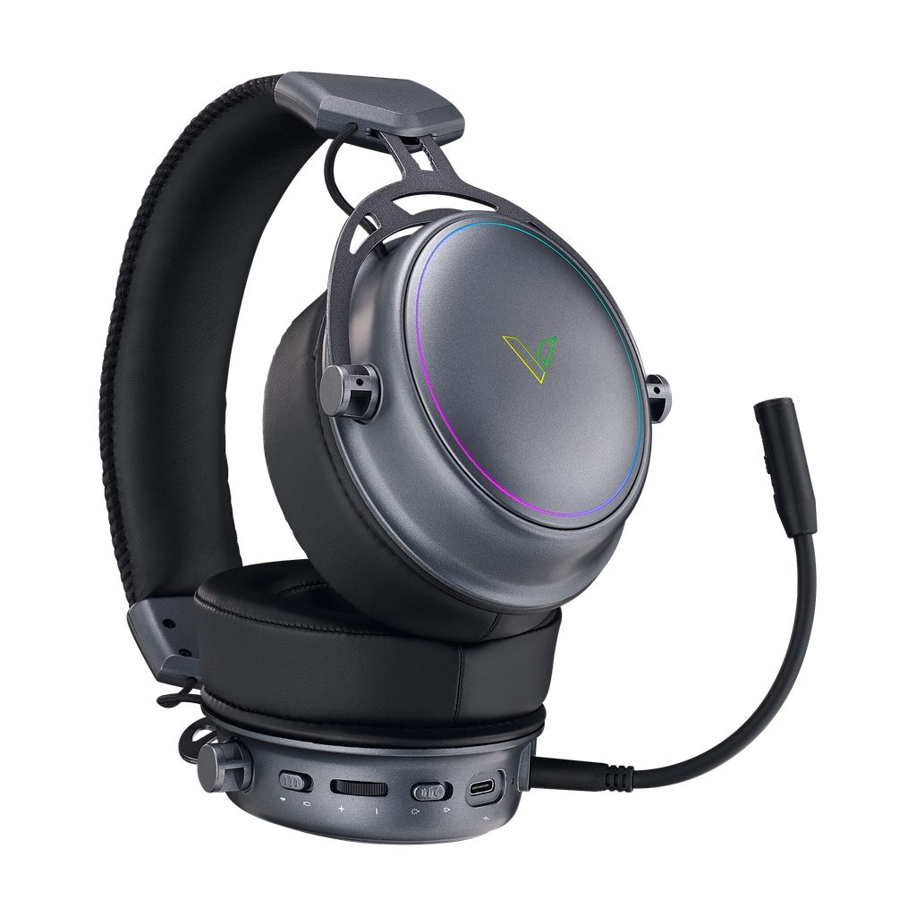 Tai nghe gaming RAPOO VH800 Space Gray (BLUETOOTH 5.2 VÀ WIRELESS 2.4GHZ)