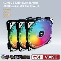 Kit Fan Case V309C LED RGB (3Fan)