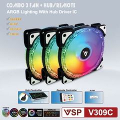 Kit Fan Case V309C LED RGB (3Fan)