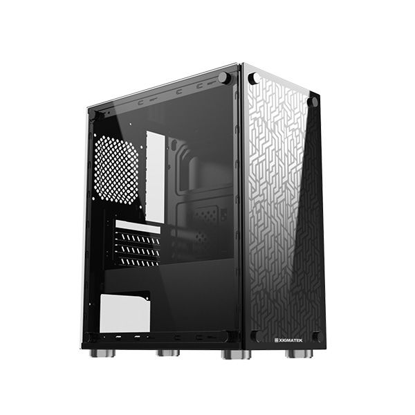 Case XIGMATEK NYX - 2 Mặt Kính Cường Lực (Không Fan)