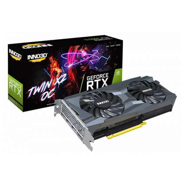 Card Màn Hình VGA INNO3D GeForce RTX 3060 Ti TWIN X2 OC 8GB GDDR6 LHR
