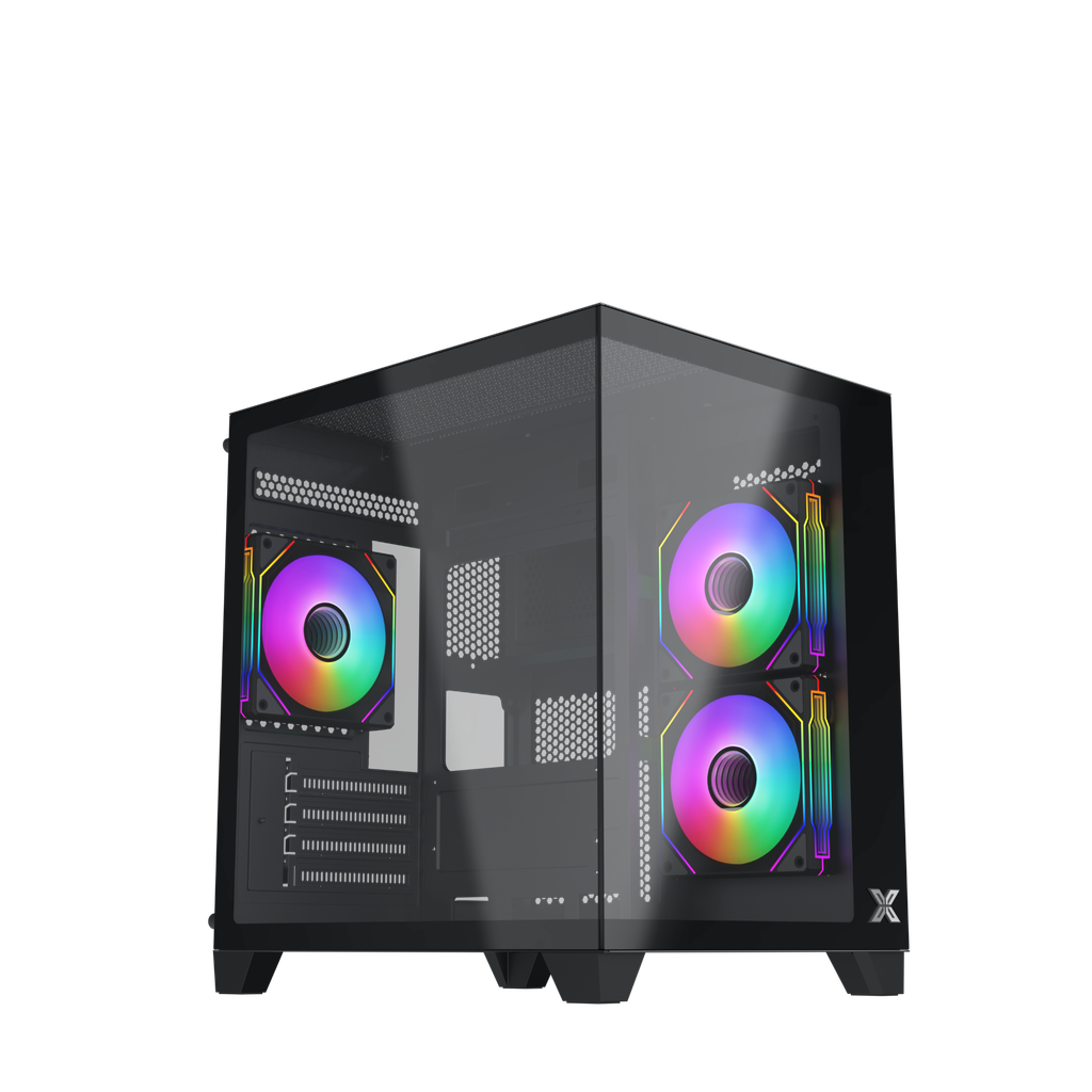 CASE Xigmatek AQUA M NANO 3GF (3 FAN) M-ATX