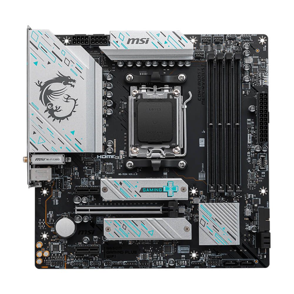 MAIN MSI B650M GAMING PLUS WIFI ( WiFi 6E / Bluetooth 5.3 / AM5 / m-ATX / 4xDDR5 )