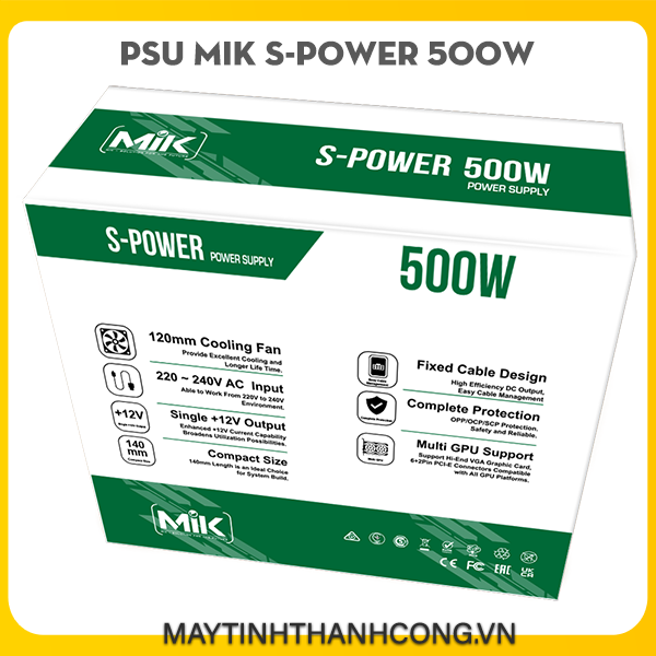 Nguồn Máy Tính PSU MIK S-POWER 500W
