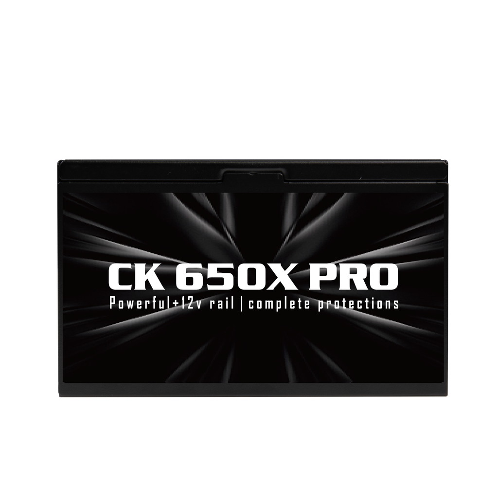 Nguồn Aigo CK650X 650W Pro A.PFC | 85 Plus, Cáp dẹt đen, Dual CPU