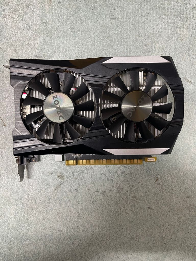Card màn hình Zotac GTX 1050Ti 2 fan OC 4G GDDR5 USED