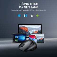 Chuột Không Dây ROBOT M350 - Bluetooth & Wireless 2.4 GHz