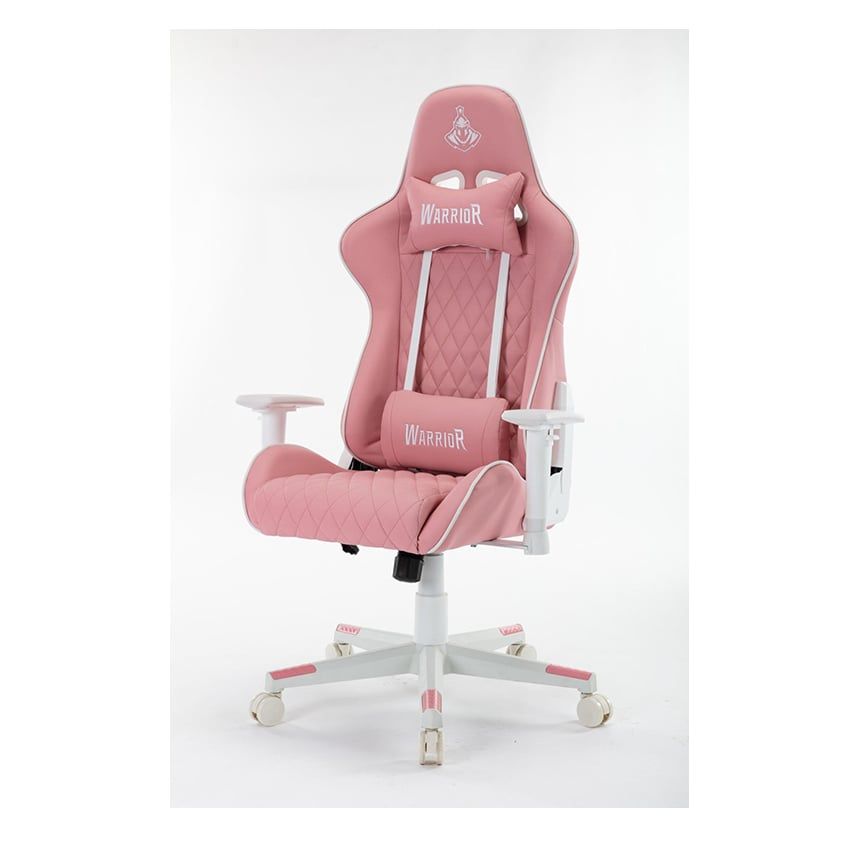 GHẾ GAMING WARRIOR GAMING CHAIR - RAIDER SERIES - WGC206 -WHITE/PINK
