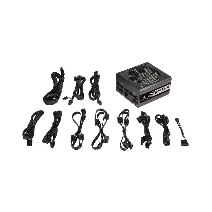 Nguồn máy tính CORSAIR RM750X 750W - 80 PLUS GOLD - FULL MODULAR