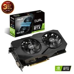 CARD MÀN HÌNH ASUS DUAL RTX 2060-6G EVO (6GB GDDR6, 192-BIT, DVI+HDMI+DP, 1X8-PIN)