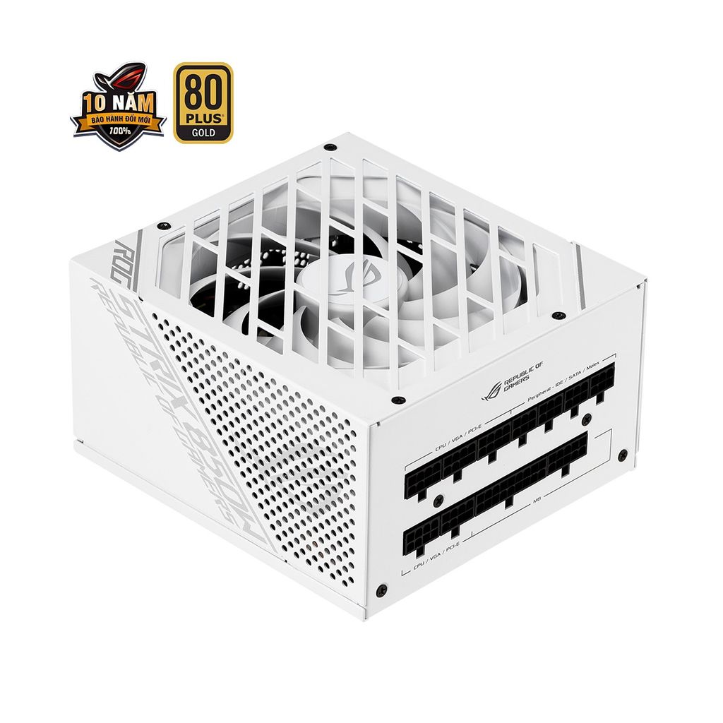 Nguồn máy tính ASUS ROG STRIX 850G 850W WHITE EDITION - 80 PLUS GOLD - FULL MODULAR