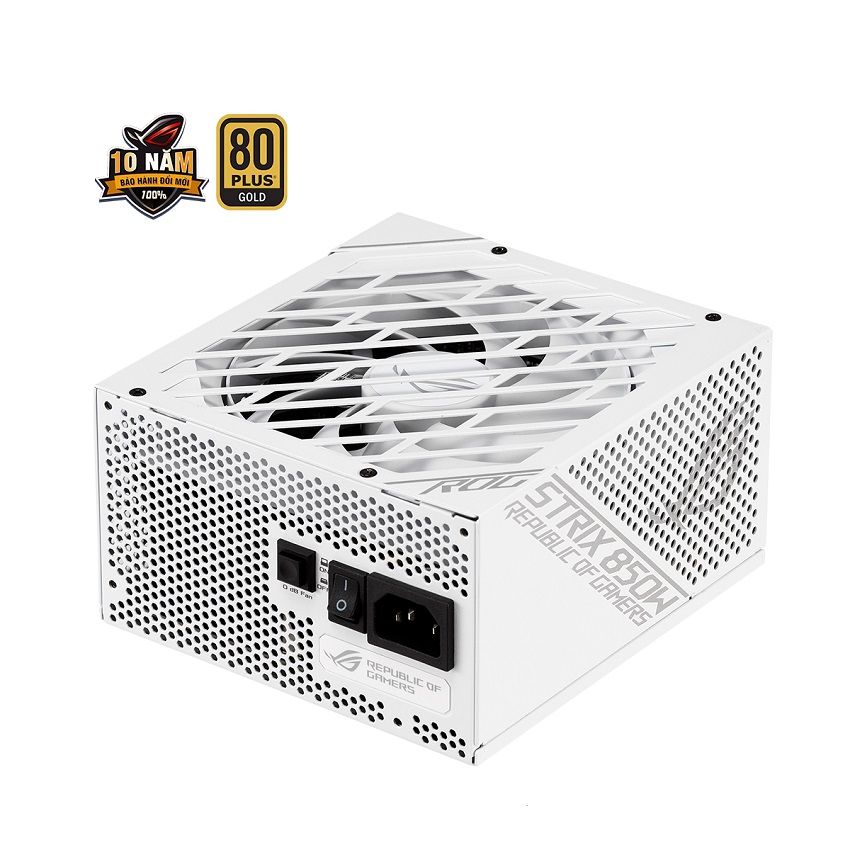 Nguồn máy tính ASUS ROG STRIX 850G 850W WHITE EDITION - 80 PLUS GOLD - FULL MODULAR
