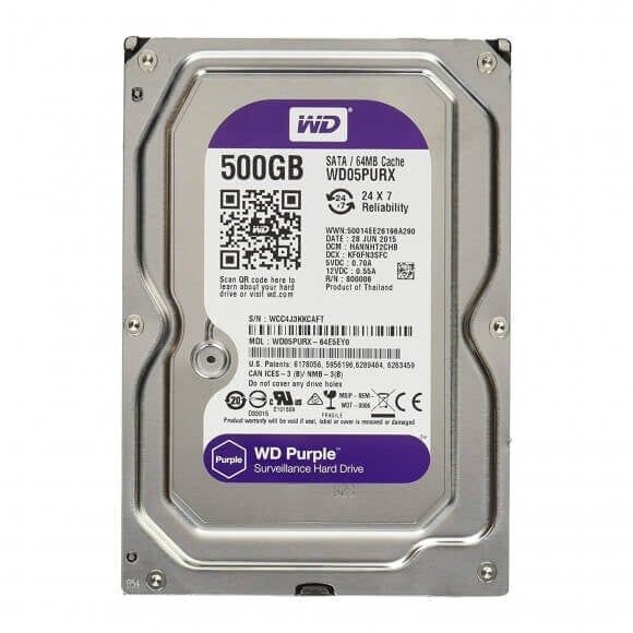 Ổ Cứng HDD WD Purple 500 GB Renew