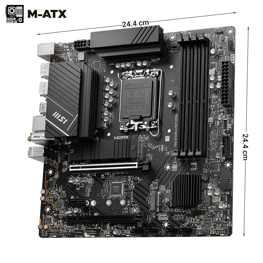 Mainboard MSI PRO B760M-A WIFI DDR4