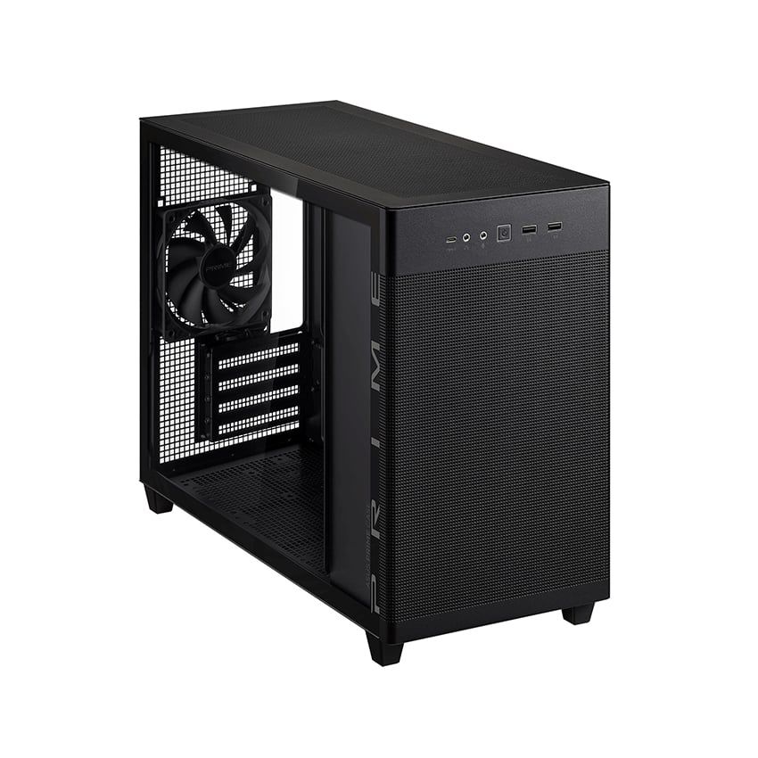 CASE ASUS PRIME AP201TG BLACK - SẴN 1 FAN ( SMALL TOWER )