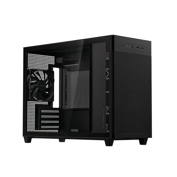 CASE ASUS PRIME AP201TG BLACK - SẴN 1 FAN ( SMALL TOWER )