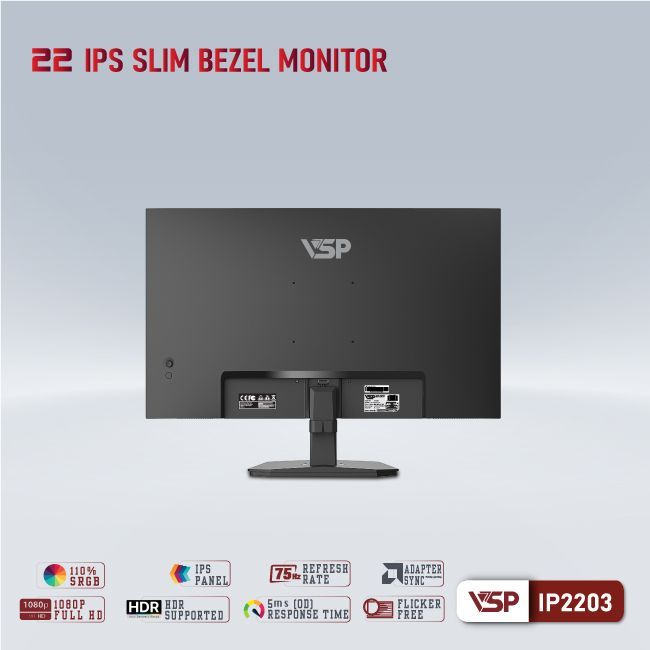 Màn hình vsp IP2203 22 inch IPS 75Hz Phẳng