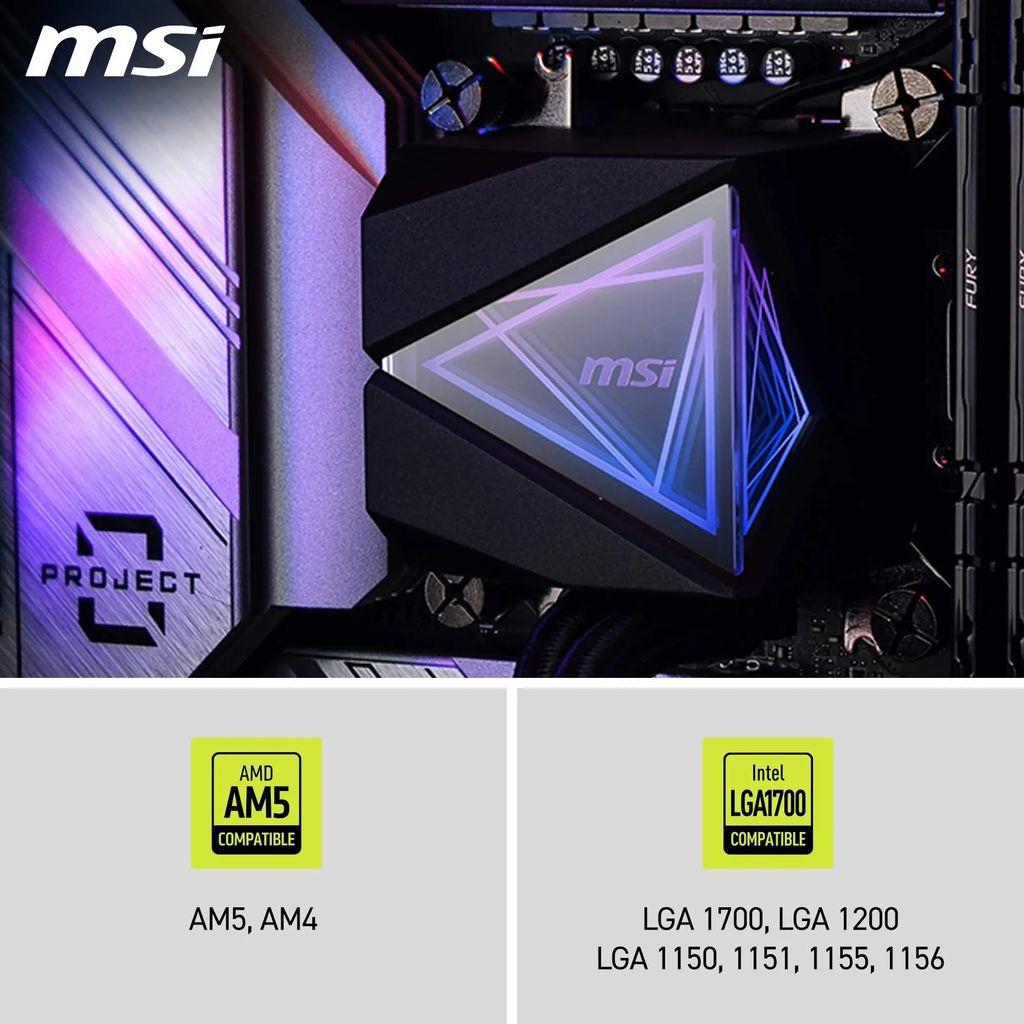 TẢN NHIỆT NƯỚC MSI MAG CORELIQUID I360 BLACK ARGB ( HỖ TRỢ SOCKET LGA1700 / LGA1851 / AM5 )