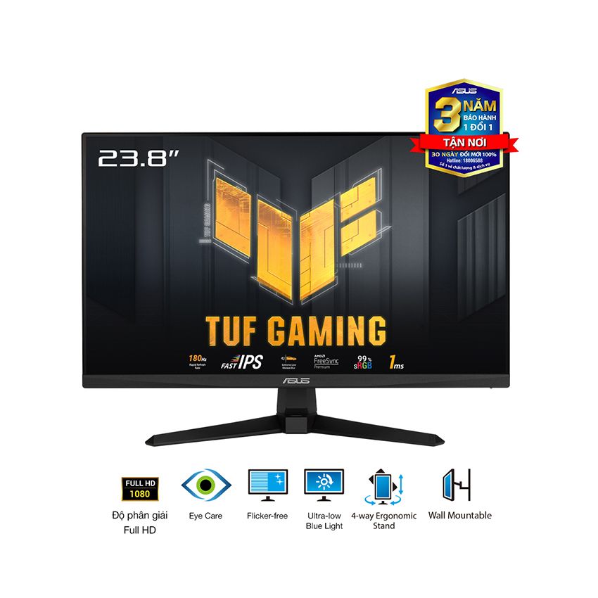 Màn hình Gaming ASUS TUF VG249Q3A (23.8 inch | FHD | Fast IPS | 180Hz |1ms)