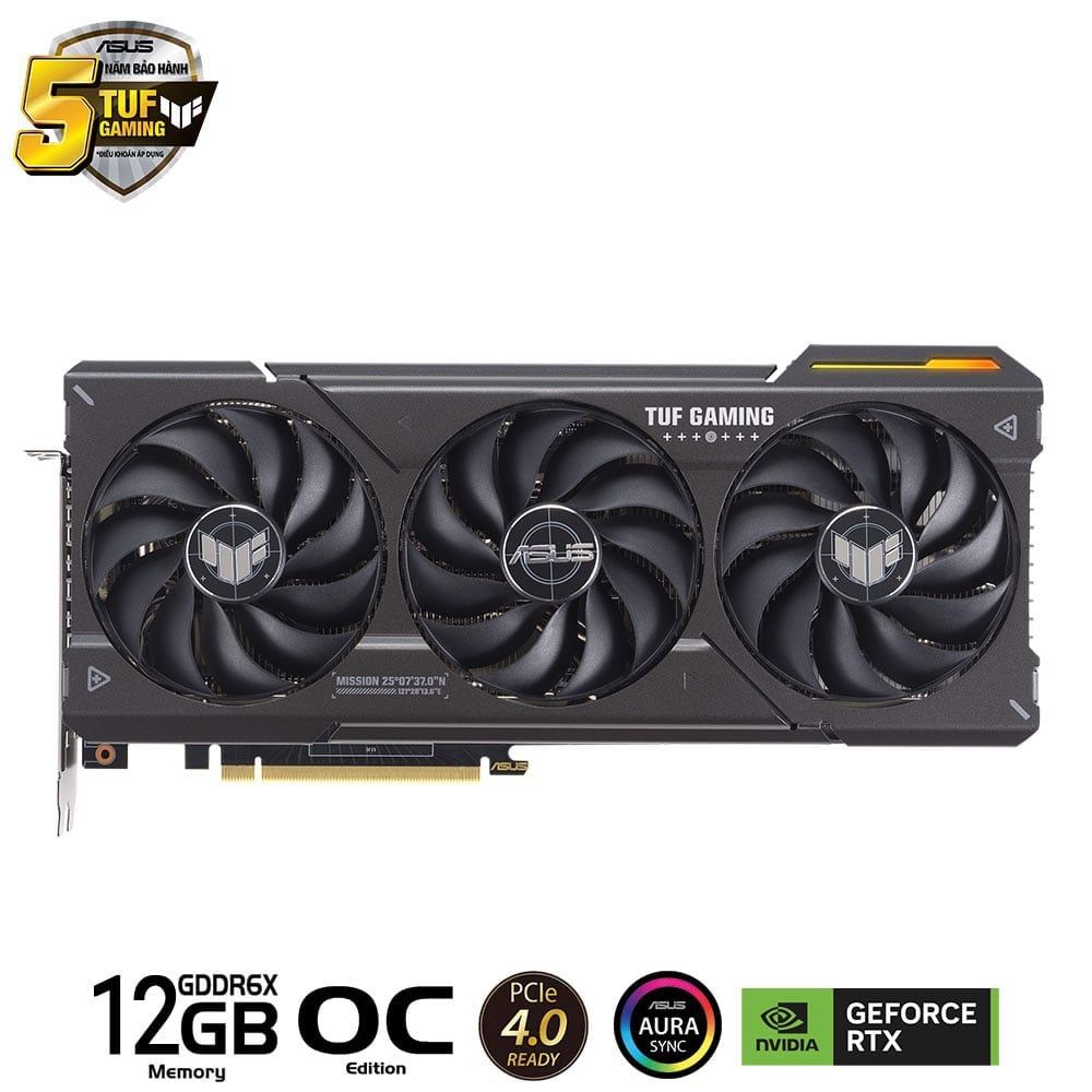 Card màn hình ASUS TUF Gaming GeForce RTX 4070 OC Edition 12GB (TUF-RTX4070-O12G-GAMING)