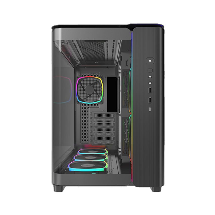 Case Montech King 95 Pro - Đen | Sẵn 6 fan ARGB