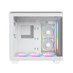 Case Montech King 95 Pro - Trắng | Sẵn 6 fan ARGB