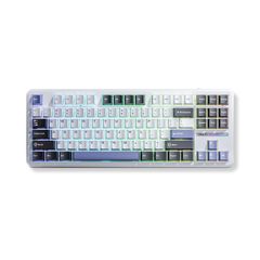 BÀN PHÍM CƠ GAMING 3 MODE AULA F87 (Phiên bản Xám + Trắng + Xám đậm/ Grey wood switch)