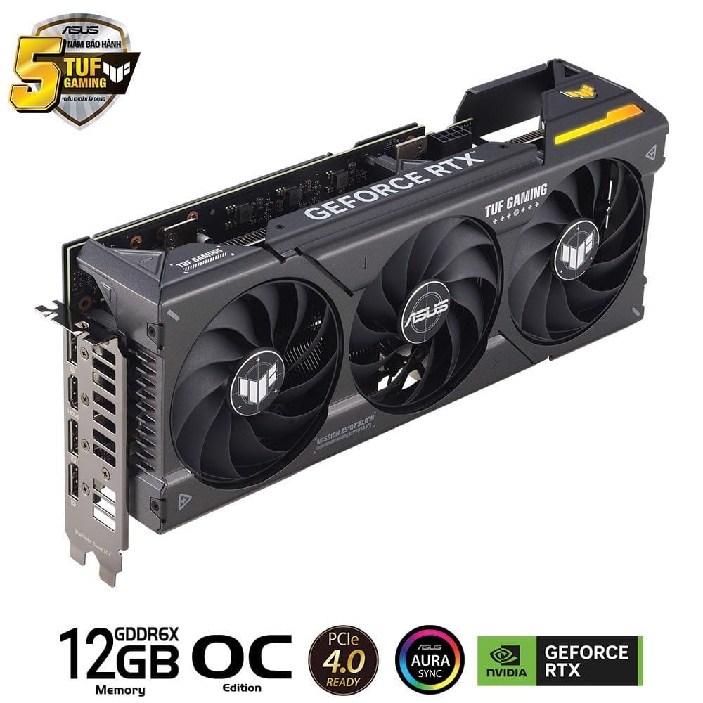 Card màn hình ASUS TUF Gaming GeForce RTX 4070 OC Edition 12GB (TUF-RTX4070-O12G-GAMING)