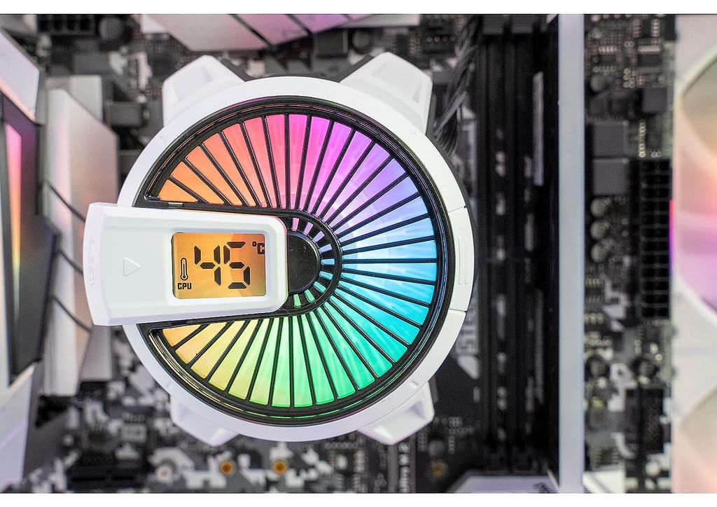 Tản nhiệt khí Alseye W90 ARGB White