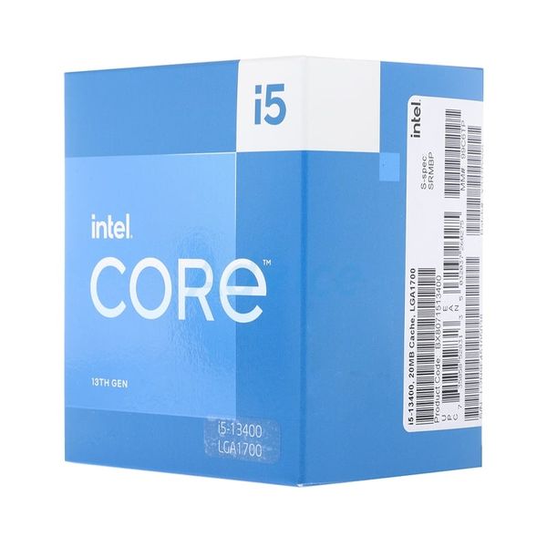 CPU Intel Core i5 13400 (Up To 4.60GHz, 10 Nhân 16 Luồng, 20MB Cache, LGA 1700) BOX CHÍNH HÃNG
