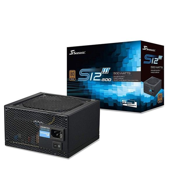 NGUỒN SEASONIC 500W S12III - 500 - 80PLUS BRONZE