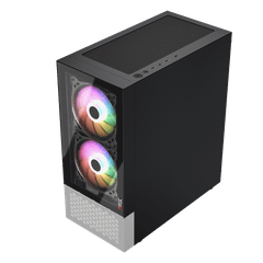 Case Magic GM-04 AIR BLACK AND WHITE GLASS 3F ATX
