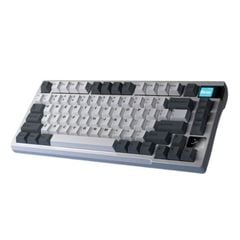 Bàn phím cơ không dây Darmoshark K8 White Grey RGB ,Hotswap
