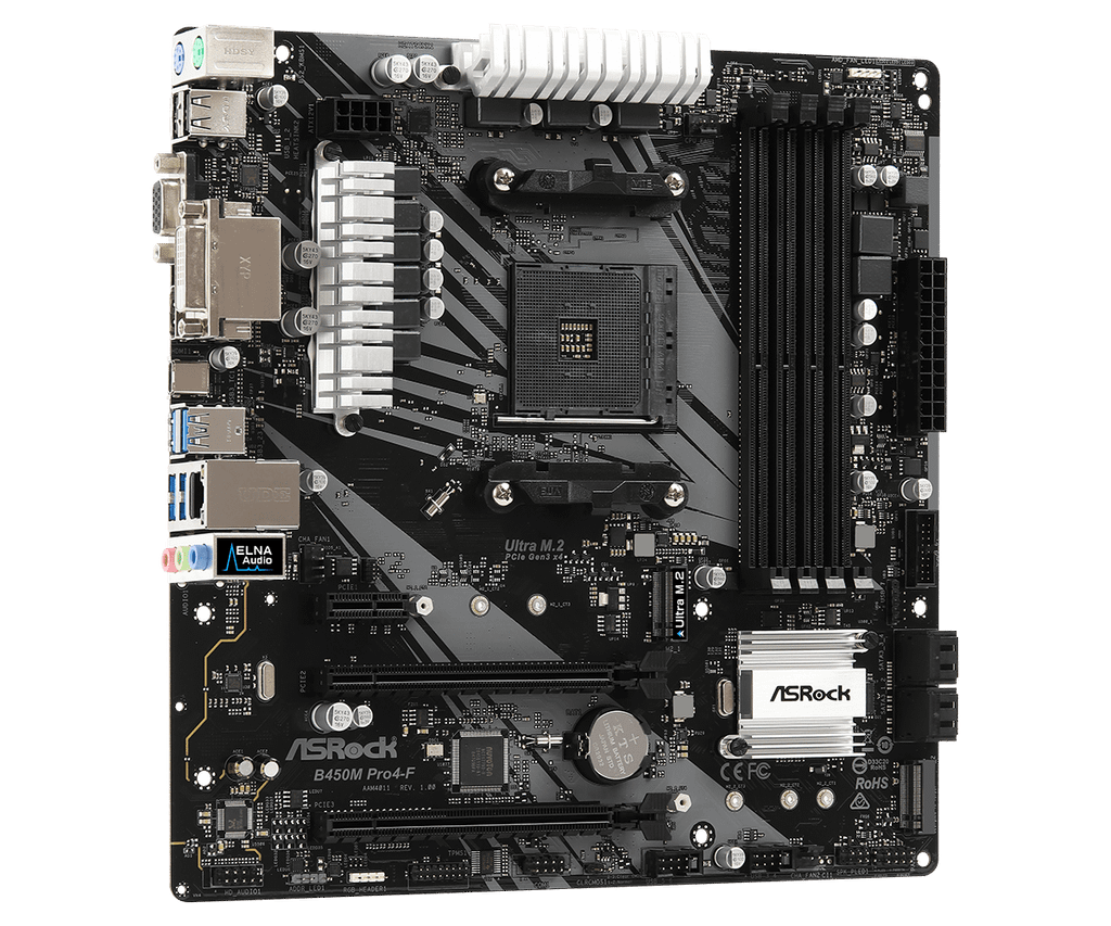 MAIN ASROCK B450M PRO4-F