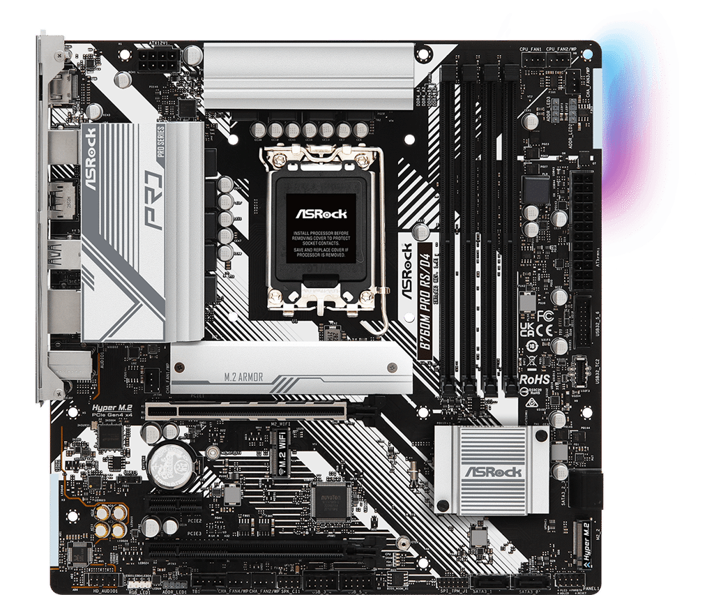 Main ASROCK B760M PRO RS/D4 ( LGA1700 | M-ATX | 4XDDR4 )