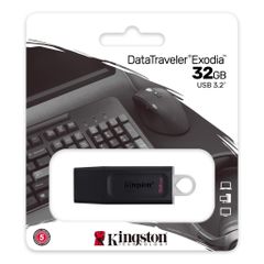 USB Kingston 32GB Datatraveler Exodia DTX/32GB (Usb 3.2)