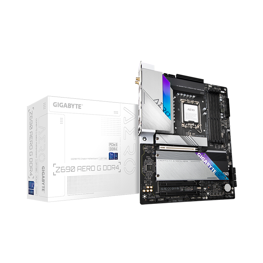 Main Gigabyte Z690 AERO G (Intel Z690, Socket 1700, ATX, 4 khe Ram DDR4)