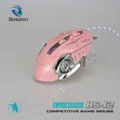 Chuột Gaming Bosston BS12 LED Hồng