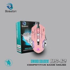 Chuột Gaming Bosston BS12 LED Hồng