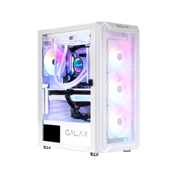 Case GALAX Revolution-07 White 4FAN RGB