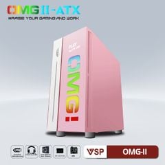 Case VSP LED Gaming OMG-II ATX PINK (Hồng)